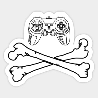 Video Game and Bones Sticker